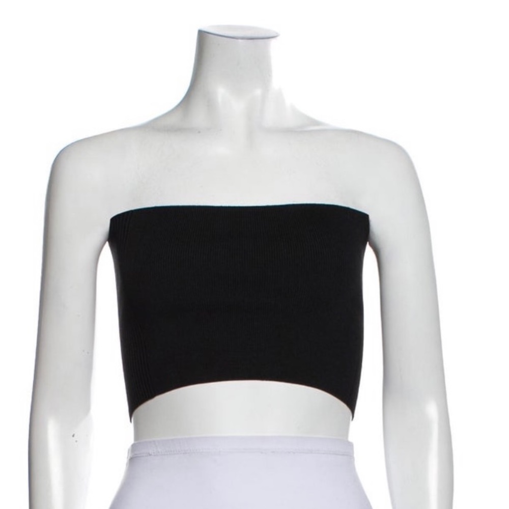 Strapless crop top